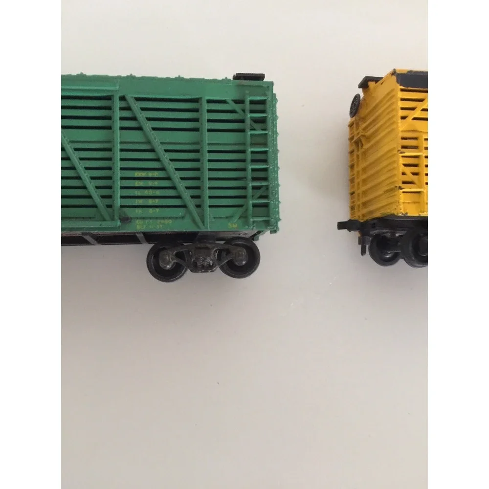 Vintage Mantua Ho Scale Model Trains Yellow The Katy Gratebox/ Green Grate‎ TLC